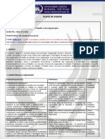 09 - Plano de Ensino - Sociologia Do Trabalho e Das Organizações