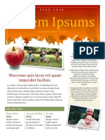 Lorem Ipsums: Maecenas Quis Lacus Vel Quam Imperdiet Facilisis