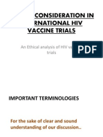 Ethical Issues in HIV Vaccine Trial (Notes)