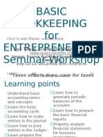 Basic Bookkeeping For Entrepreneurs