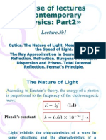 Course of Lectures Contemporary Physics: Part2 : Lecture 1