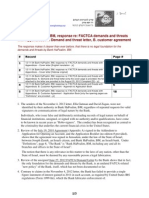 12-11-04 Bank HaPoalim, BM, Response Re: FACTCA Demands and Threats With Appendices A. Demand and Threat Letter, B. Customer Agreement