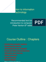 Introduction To Information Technology: Recommended Text Book: Introduction To Computers by Peter Norton 6 Edition