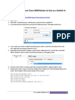 Lab-00-01 - Configure Cisco 3600 Router To Use As A Switch in GNS3