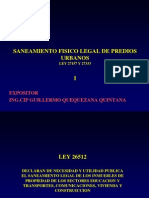 Curso Nacional de Saneamiento Fisico Legal de Predios Urbanos Ley 27157 y 27333 Colegio de Arquitectos Del Peru - Dias 16, 17, 18, 19 de Julio Del 2012 - 9