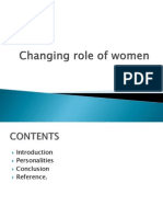 Changing Role of Women