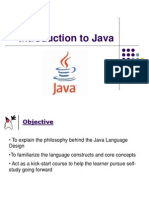 Introduction To Java