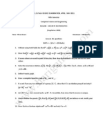 Discrete Mathematics Question Paper