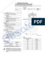 Obsolete: Installation Instructions Size 15 Incremental Encoder, Bulletin 845P