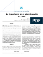 Importancia de La Administración en Salud