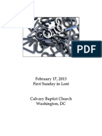 Bulletin, Sunday, February 17, 2013