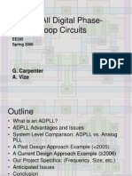 ADPLL All Digital Phase Locked Loop Circuits