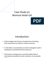 Case Study On Nammura Hotels