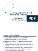 Economic Design of Small Scale LNG Tankers and Terminals