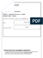 MB0042 Managerial Economics Assignment Set 2