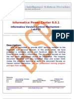 Informatica Power Center 9.0.1: Informatica Version Control Mechanism - Lab#35