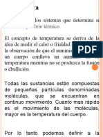 La Temperatura y Su Medicion