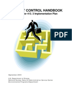 Project Control Handbook: DOE Order 413. 3 Implementation Plan