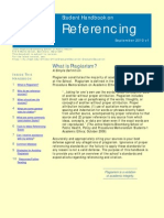 Referencing: Student Handbook On