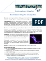 The Evolutionary Systems Biology Team