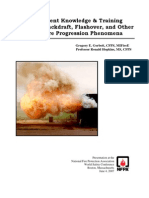 The Current Knowledge & Training Regarding Backdraft, Flashover, and Other Rapid Fire Progression Phenomena