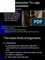 A Brief Introduction To Logic and Argumentation