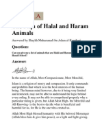 The Fiqh of Halal and Haram Animals 