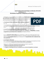 Propuestas Al Plan de Desarrollo Municipal de Ecatepec