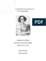 Fanny Mendelssohn Biography