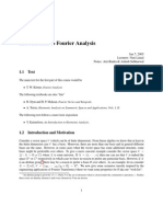 Introduction To Fourier Analysis: 1.1 Text