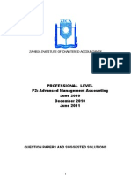 Q and As-Advanced Management Accounting - June 2010 Dec 2010 and June 2011