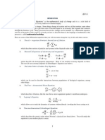 Map2302 Lecture 1 2011-3: The Lotka-Volterra Predator-Prey Equations