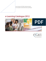 E-Learning Catalogue 2012: European Institute of Public Administration Institut Européen D'administration Publique