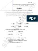 Organic Chemistry: Chem 210: Training Set I