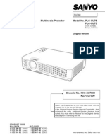 Sanyo Plc-Xu75 Xu78 Service Manual