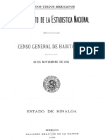 Censo General 1921 Sinaloa CGHESIN21I