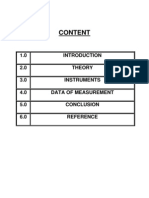 Metrology Report