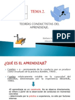 Tema 2. Teorías Conductistas