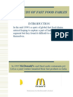 Case Study of Fast Food Fables