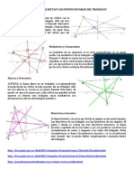 Rectas y Puntos Notables Del Triángulo