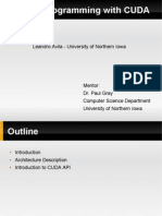 GPGPU Programming With CUDA: Leandro Avila - University of Northern Iowa