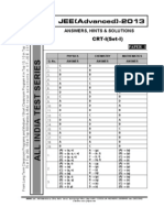 Concept Recapitulation Test I/Advanced/PAPER-1/Answer/Answer