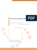 White Paper - The Great Value Proposition Debate