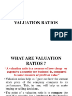 Valuation Ratios