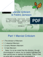 Marxist Criticism & Fredric Jameson