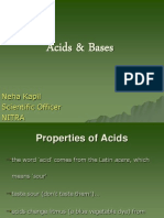 Acids & Bases: Neha Kapil Scientific Officer Nitra