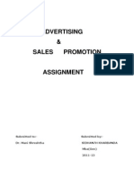 Advertising & Sales Promotion