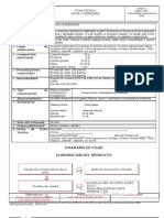 Ficha Tecnica y Diagrama de Flujo de Leche Condensada