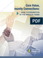 Core Value, Community Connections: Care Coordination in The Medical Home