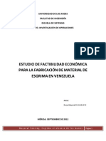 Estudio de Mercado de Una Empresa de Esgrima en Venezuela